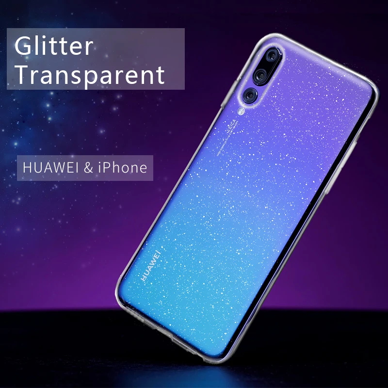 Блестящий чехол для huawei mate 20 10 Lite Funda Pro lite розовый прозрачный |