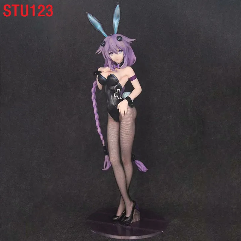 

1/4 FREEing Choujigen Game Neptune Planeptune Guardian goddess Neptune/Purple Heart Bunny girl Ver PVC Model Toy Box 43cm N678