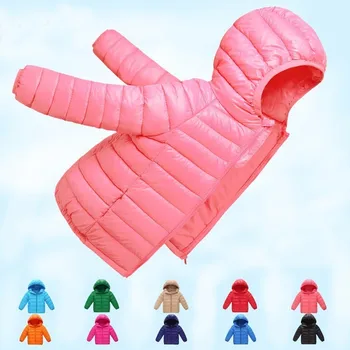 

HH Light children's winter jackets Kids Duck Down Coat Baby jacket for girls parka Outerwear Hoodies Boy Coat 1-5T Dropshipping