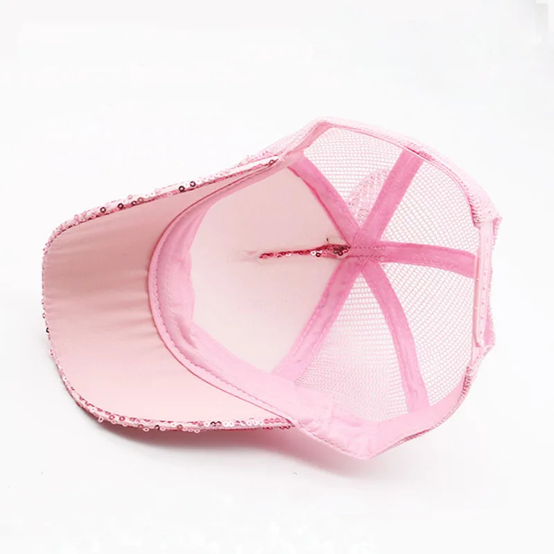 Baby Girl Baseball Hat Fashion Summer Kids Boy Mesh Visor Caps with Rabbit Ears Sequins Sun Skull Cap for Beach Park Outdoor9