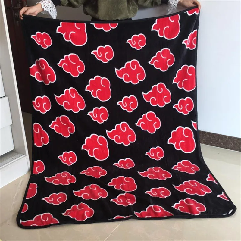 Naruto Akatsuki Red Cloud Blanket animefunstore
