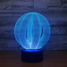 3D светодиодный светильник USB абстрактный ночник красочный лава лампа для свадьбы инновационные офисные вечерние Декор подарок