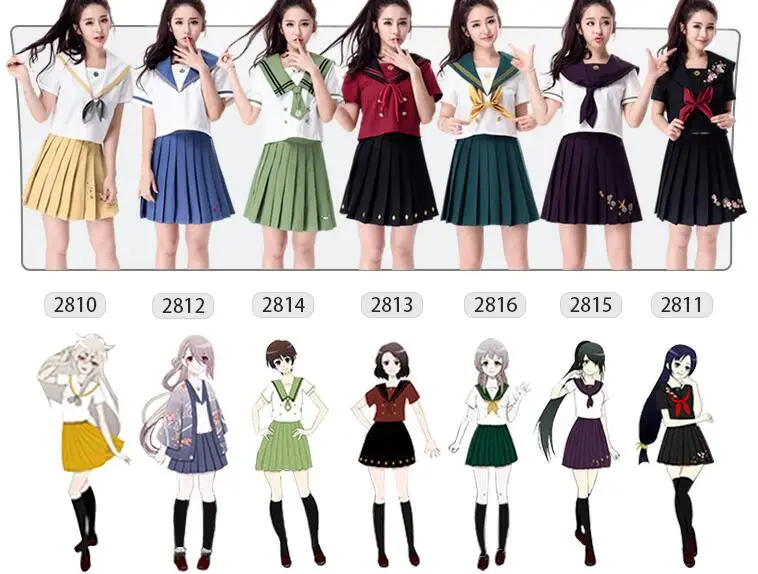 2017 Hot Sales Sailor Suit Japanese College Students Wind Stage