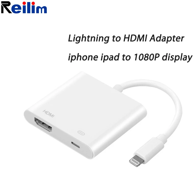 Reilim адаптер HDMI VGA для Lightning AV аудио кабель видеоадаптера iPhone x 8 7 6 plus iPad|Переходники