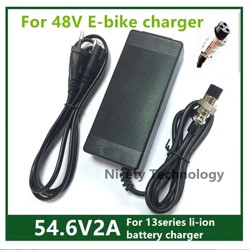 Fuente de alimentación cargador 54,6v 3a con XLR 3pin para 48v litio ion baterías e-bike e Bike