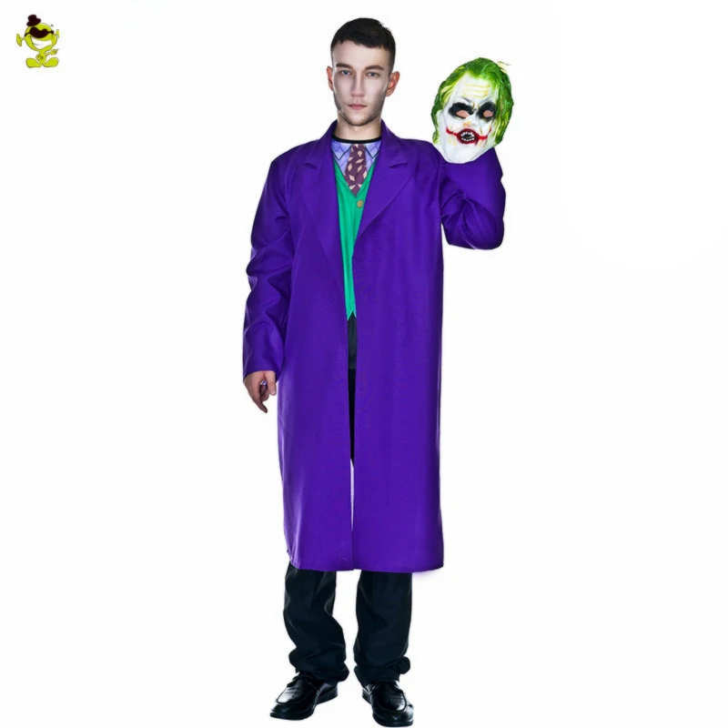 new joker killer costume with ugly scary mask adults men killer halloween costume for mens killer - Halloween Costumes Prices new joker killer costume with ugly scary mask adults men killer halloween costume for mens killer - Halloween Costumes Prices