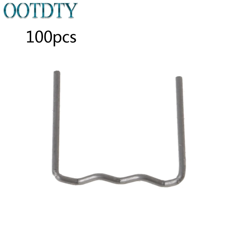 OOTDTY 100 шт. нарезанные горячие плоские скобы в форме волны пластиковый степлер