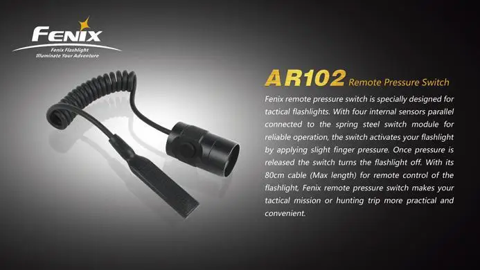 Переключатель давления Fenix AER-01 AR102 для TK11 TK12 TK15C TK22 TK21 PD35 TA20 TA21 крысиный хвост