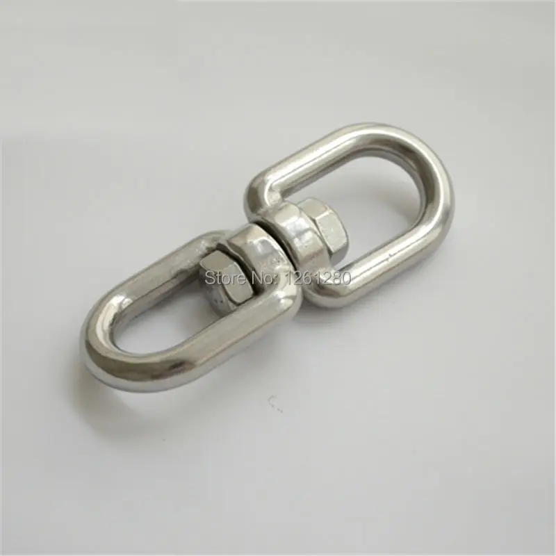 free shipping M6 8buckle stainless steee Rotating ring chain fitting