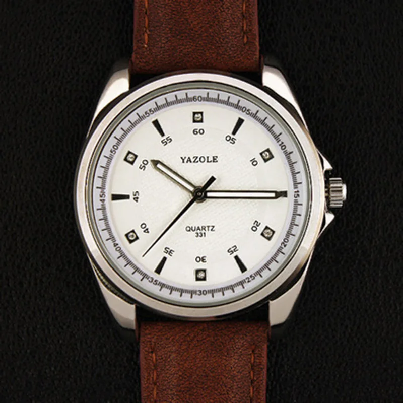 Yazole кварцевые часы Бизнес Кварцевые часы мужские лучший бренд класса люкс известный мужской часы наручные часы повседневные модные наручные часы - Цвет: as the picture