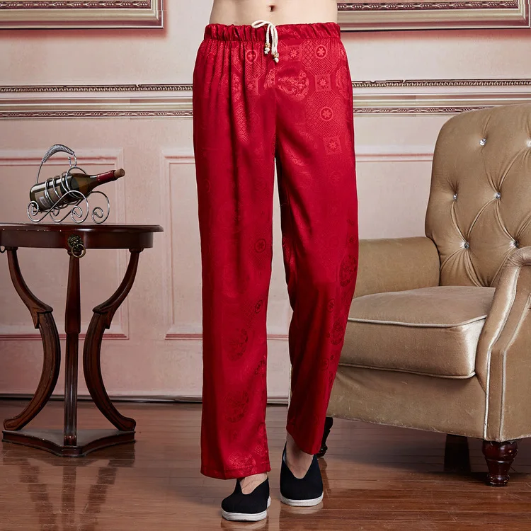 Мужские брюки в китайском стиле Тай Чи штаны для кунг-фу кунг фу костюм брюки для тайцзицюань Мужские штаны 6 цветов