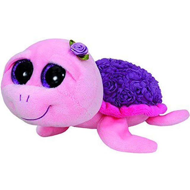 Pyoopeo Original Ty Beanie Boos 6" 15cm Rosie the Pink Turtle Plush