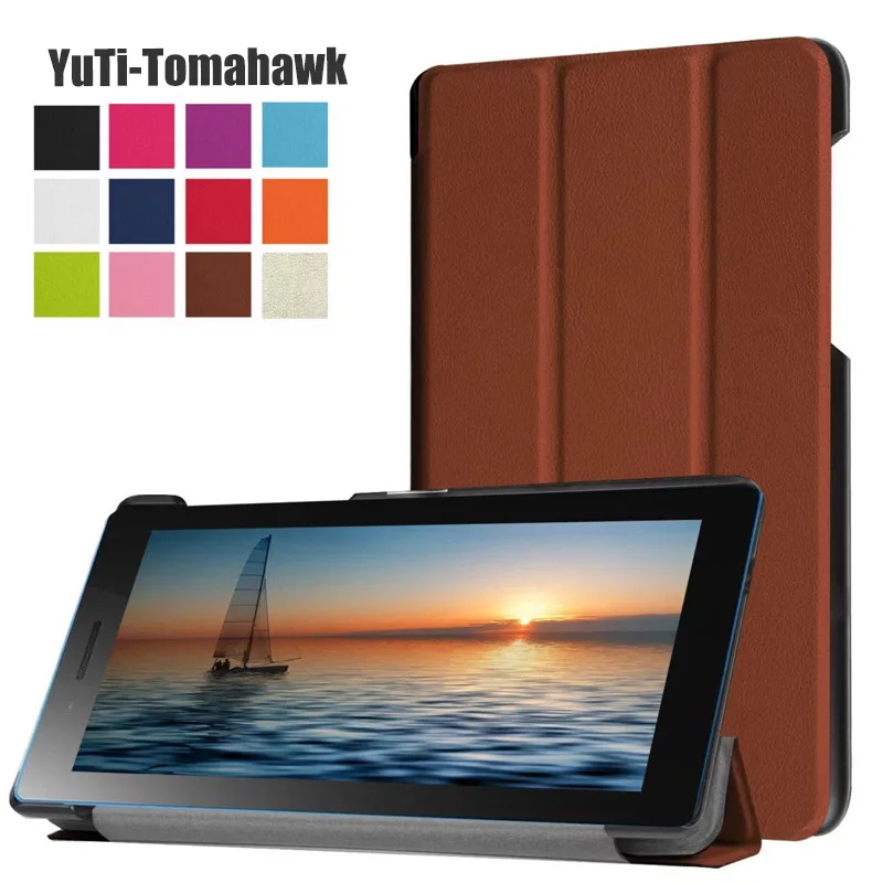 

Slim Magnetic Folding Flip PU Case Cover for Lenovo Tab3 7 TB3-730F / 730M Skin Case for Tab 3 7.0 730F TB3-730F 730M 730X