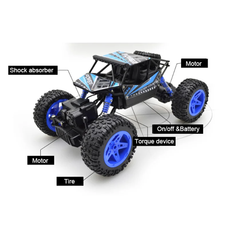 RC автомобиль 1/18 4WD Rock Crawlers 4x4 вождение автомобиля двойные двигатели привод пульт