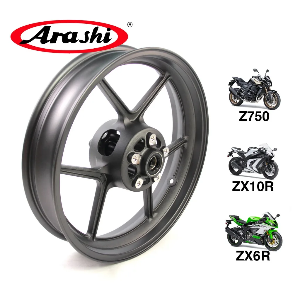ARASHI NINJA Z750 07 08 обода переднего колеса двигателя для KAWASAKI Z 750 2007 2008 ZX6R 05 12 ZX10R 06 10