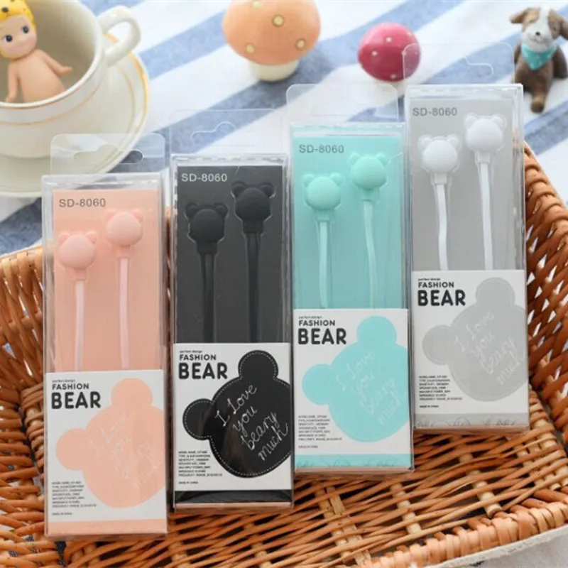 Милая одежда с изображением мишки наушники вкладыши Карамельный цвет для