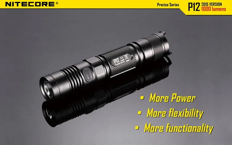 NITECORE P12 18650 фонарик CREE XM-L2 U2 LLED max 1000 люмен расстояние луча 232 м Открытый тактический фонарь для пешего туризма поиск