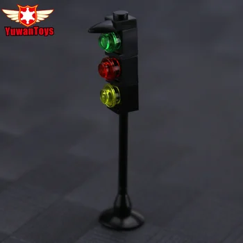 

5PCS City Street Light Building Blocks Bricks Model Black Road Lamp Compatible DIY Model Toy