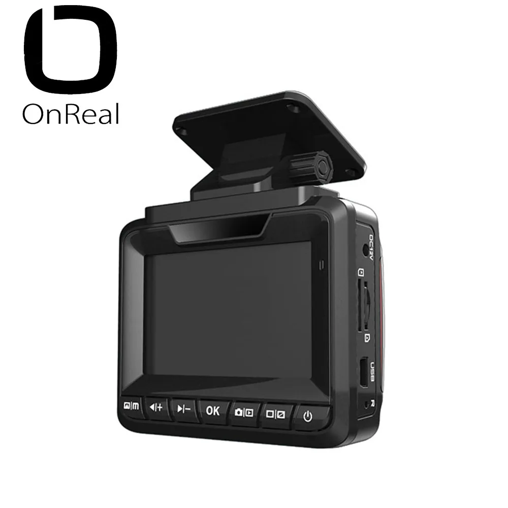 OnReal Dash Cam 3-in-1 Car DVR 3" IPS Russian Version Electronic Dog CarCam FHD dash cam with GPS Driving auto Recorder