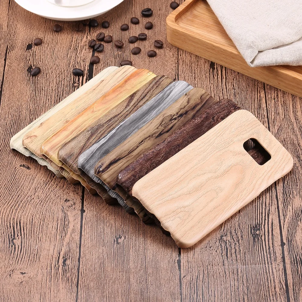 

S6 S7 High Quality Wood Phone Cases For Samsung Galaxy S6 edge Plus S7 edge Funda Fashion Wooden Soft TPU Silicone Silicon Cover