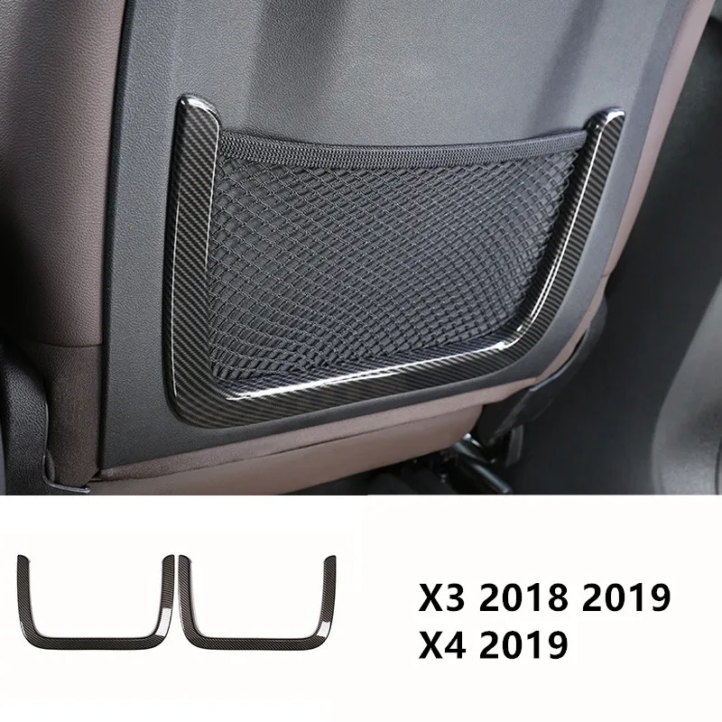 Автомобильный Стайлинг панель переключения передачи Панель Накладка для BMW X3 G01 X4 аксессуары для интерьера стакана воды украшения Наклейка в виде полосы - Название цвета: seat back