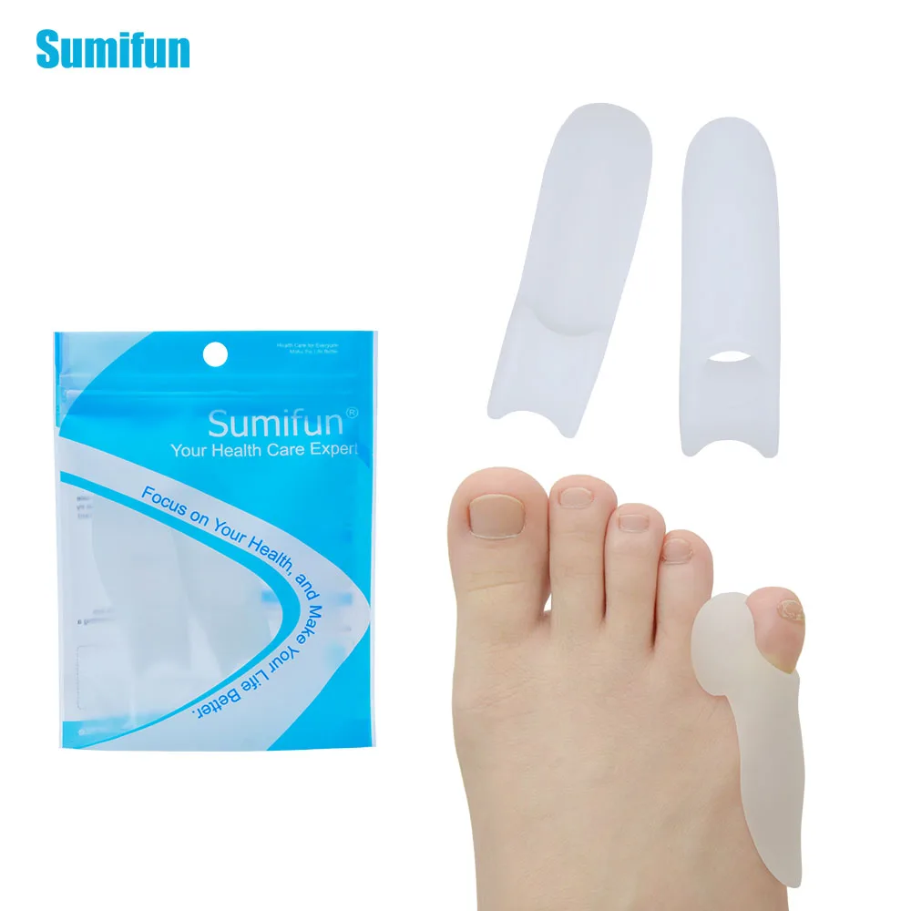 2 قطع أقدام العناية Hallux Valgus تقويم العظام فاصل أصابع القدم التصحيحية النعال أصابع الظلف جهاز مدلك قدم الرعاية الصحية C132