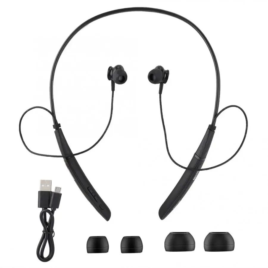 RAYLIN M3 шеи-установлены спортивные Bluetooth гарнитура сабвуфер двойной стерео Водонепроницаемый без потерь наушники