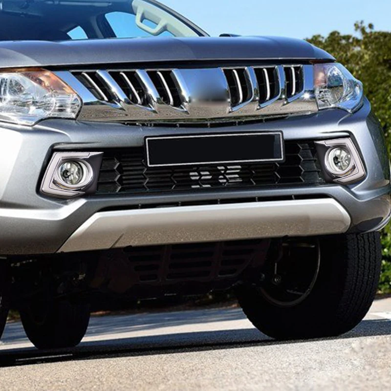 Hlxg 2 шт. дневные ходовые огни для Mitsubishi Triton 2015 2016 Функция затемнения реле 12 В