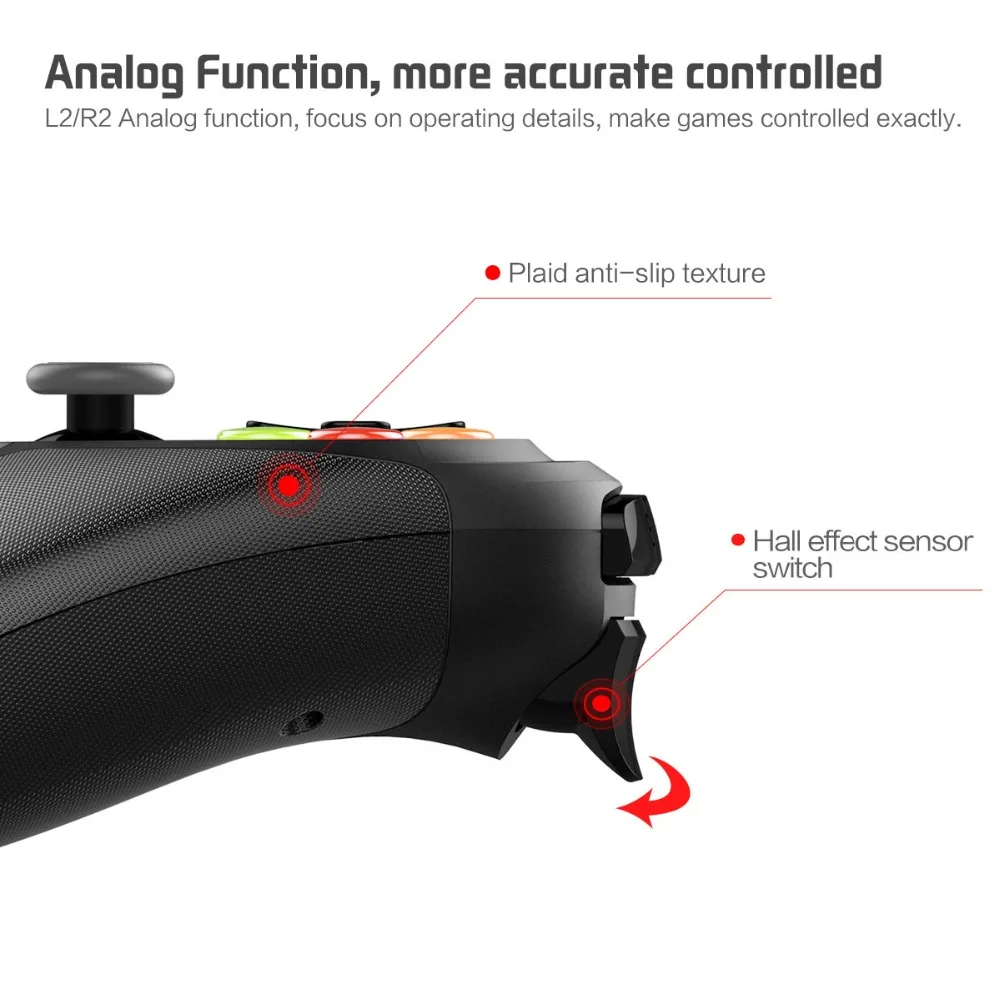 Wholesale Hot Sale ELFMIC Bluetooth Game-Pad Joystick Wireless Controller Remote Control Shutter Gamepad PC Computer Laptop
