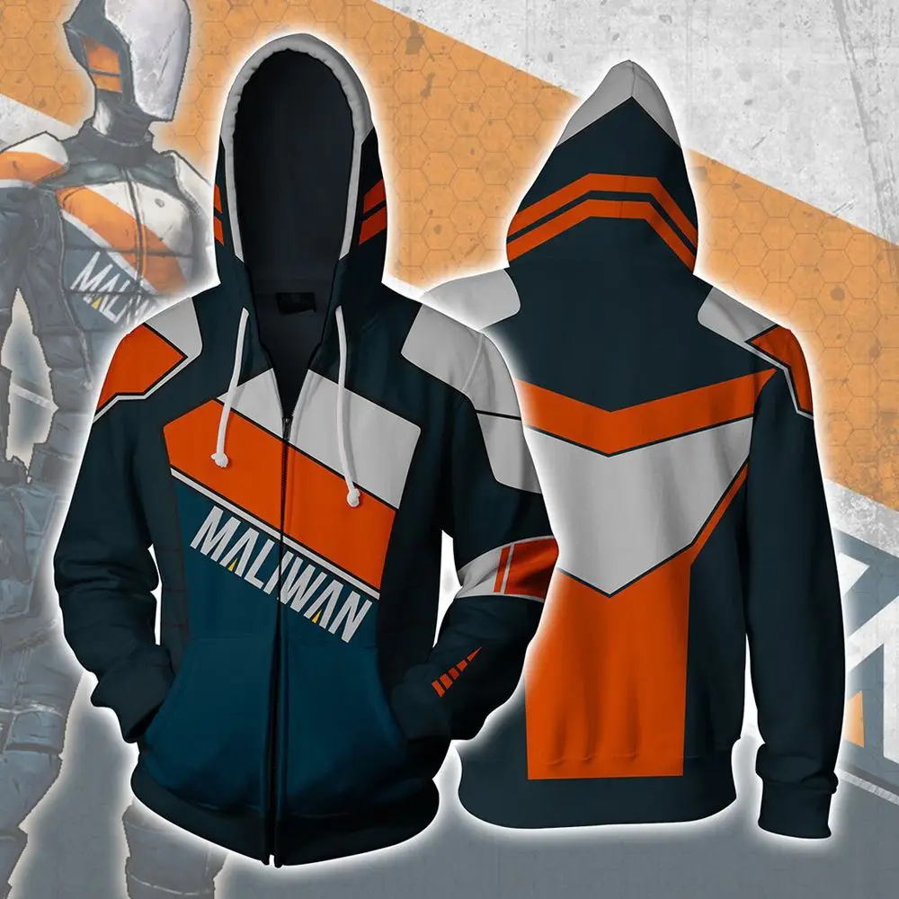 

Borderlands 2 assassin Zer0 Cosplay Costume Borderlands 2 3D Print Zipper Hoodies Sweatshirt Cartoon men lady Hoodies Jackets