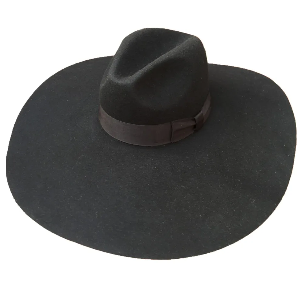 Extra Wide Large Brim Floppy Fedora Hat 
