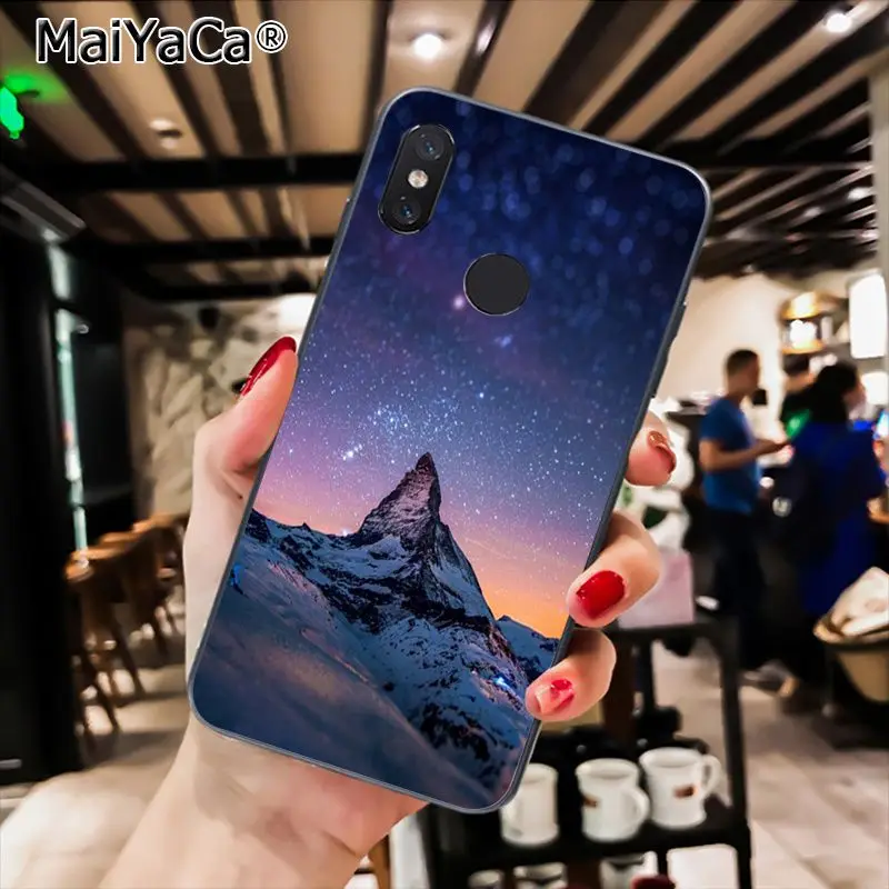 MaiYaCa зимние снежные горы Sceneary черный чехол для телефона для Xiaomi Redmi8 4X 6A S2 7A 6A Redmi 5 5Plus Note5 7 Note8Pro - Цвет: A5