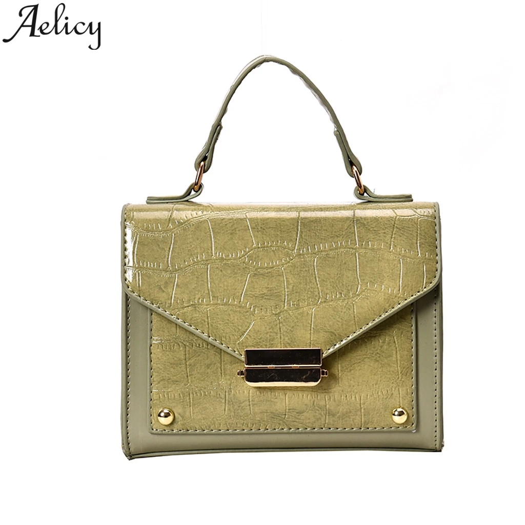 

Aelicy Best Selling women's Wild women's Fashion Stone Pattern Diagonal Cross Bag Luxury Handbags Women Bags Designer 2019