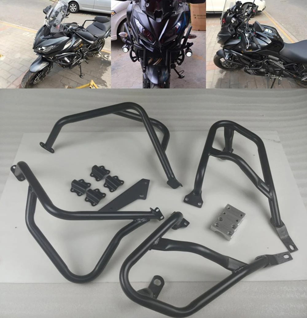 1 set completo AHOLAA Protezione Telaio Moto Protezione Motore Crash Bar Protector Decorazione per Kawasaki VERSYS 650 KLE650 KLE 650 2015 2016 2017 2018 2019 2020 2021 1 set completo AHOLAA Protezione Telaio Moto Protezione Motore Crash Bar Protector Decorazione per Kawasaki VERSYS 650 KLE650 KLE 650 2015 2016 2017 2018 2019 2020 2021