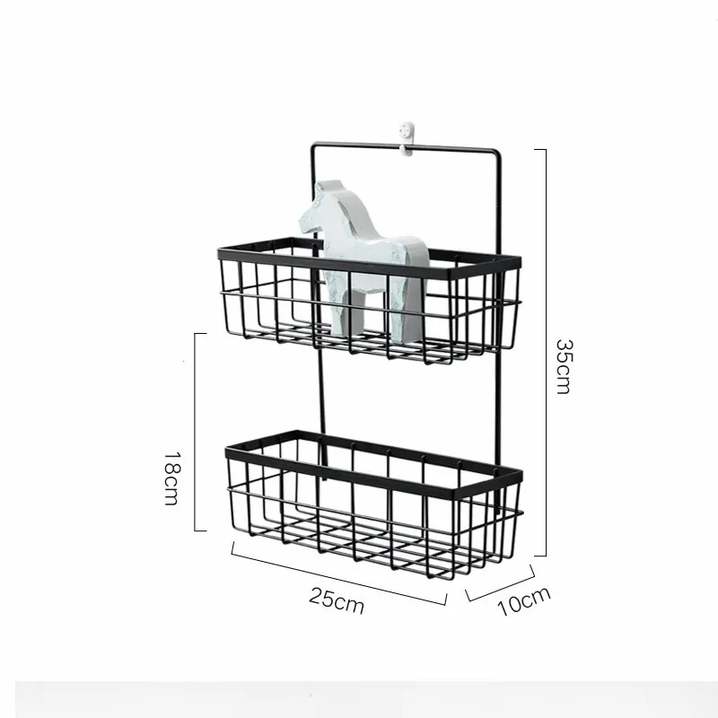 Железная сетка настенная полка двойной стеллаж для хранения скандинавские настольные полки Косметика кухня Batheroom подвесное домашнее хранилище корзина украшение