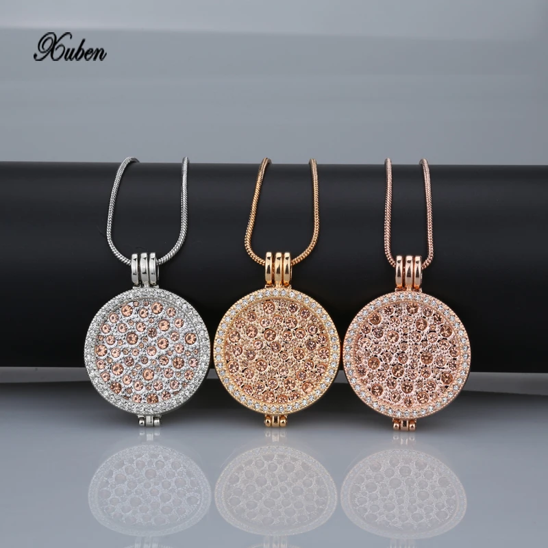 coin necklace set silver holder fit my 33mm coin pendant disc