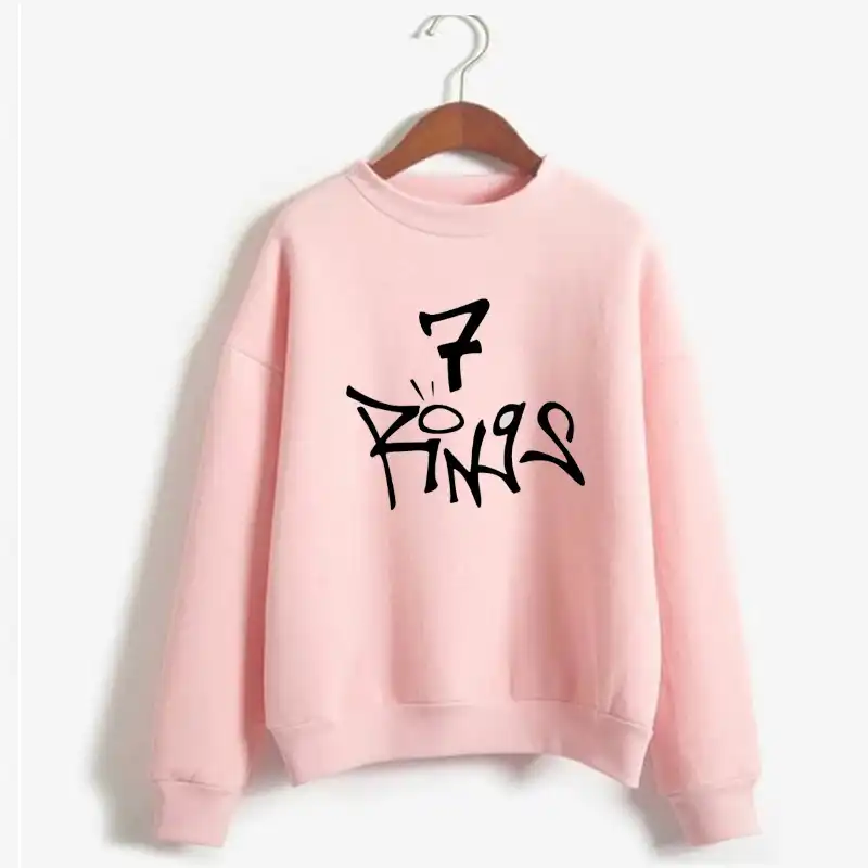 Ariana Grande 7 Rings Sweatshirt Women Seven Rings Thank U