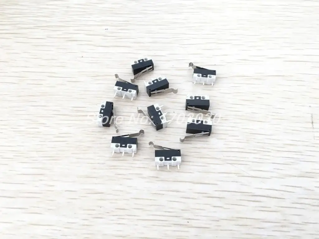 

10 x R Shaped Lever 3 Pin Momentary SPDT Mini Micro Switch Normally Open Close