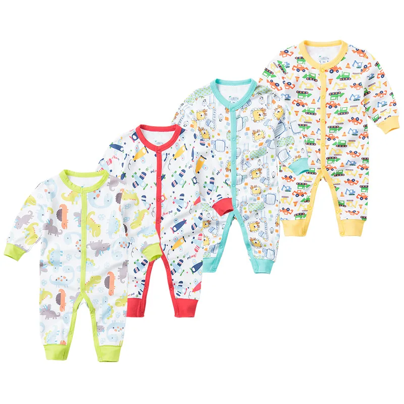 

Winter 2019 Baby Rompers Long Sleeve Toddler Girls Overalls Autumn Candy Color Newborn Jumpsuits Infant Boys One Piece Clothing