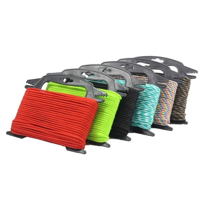 

Paracord Ladder Fishing Tools Winder Black Spools Rope Organizer Shaft Tool Hold Fishing Line Winder Cable 100ft Parachute Cord
