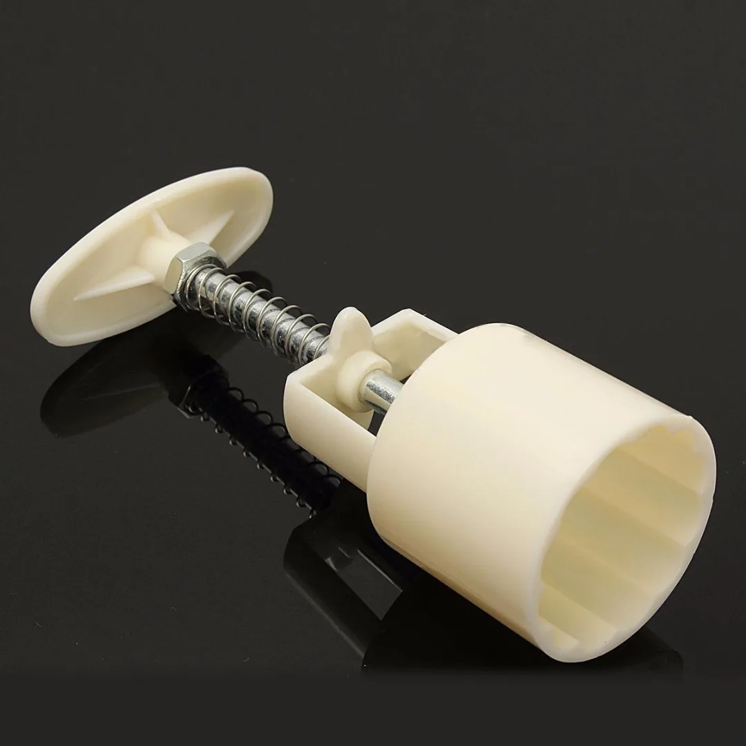 JX-LCLYL 3D Round Moon Cake Mould Set Biscuit Mooncake With 4 Stamps Home DIY Beige New