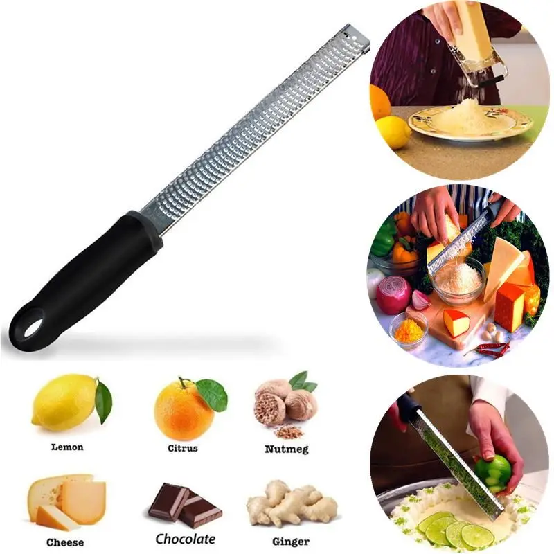 

New Kitchen Multifunction Fruit Vegetable Tools Slicer Fine Zester Grater Plast Handle Free Fruit Slicer Microplane Accessories