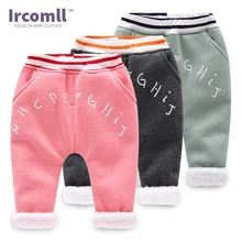 Новинка г.; Ircomll; штаны для малышей; детские брюки; теплая зимняя одежда с подкладкой из вельвета и флиса; повседневная одежда для маленьких мальчиков; детская одежда