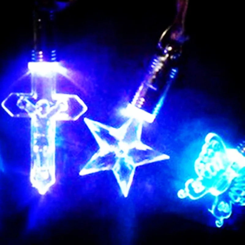 Led Toys Necklace Light Up Toys Various Pendant Flashing Light Necklace