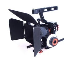 15mm Rod Rig DSLR Camera Video Stabilizer Cage +Follow Focus + Matte Box for Sony A7 A7S A7RII A6300 A6000 /GH4 GH3 /EOS M5 M3