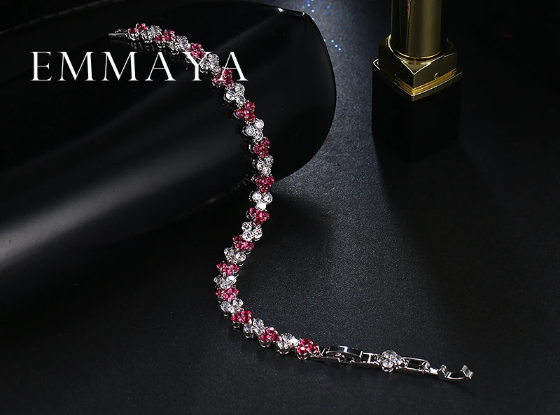 Модные новые брендовые ювелирные изделия Emmaya с кристаллами блестящие красные