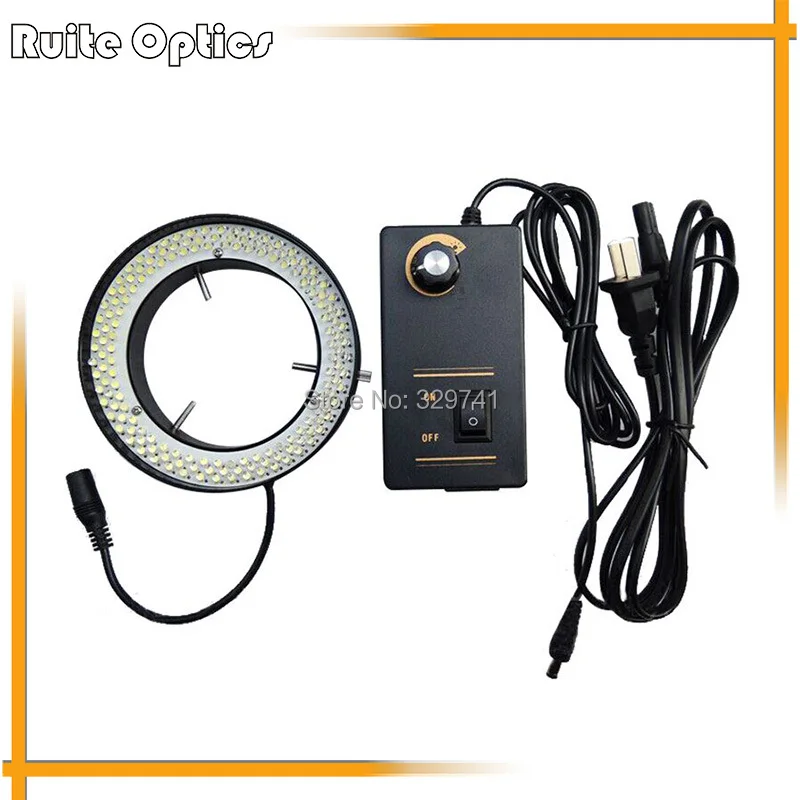 

156 LED White Light Ring Lamps Microscope Light for Zoom Stereo Biological Video Microscope