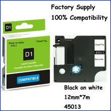 3PCS Compatible Dymo Labelmanager 12mm D1 Black on White Dymo Maker 45013 Label Tape Cartridges Free