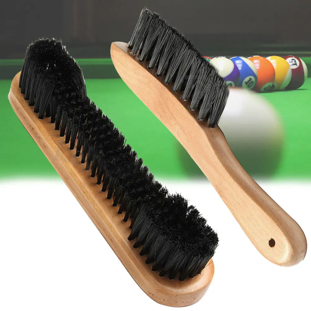 Indoor Hair Table Rail Portable Tool Clean Lightweight Brush Set �DIY Pool Snooker Billiard Wooden Long Handle Accessories