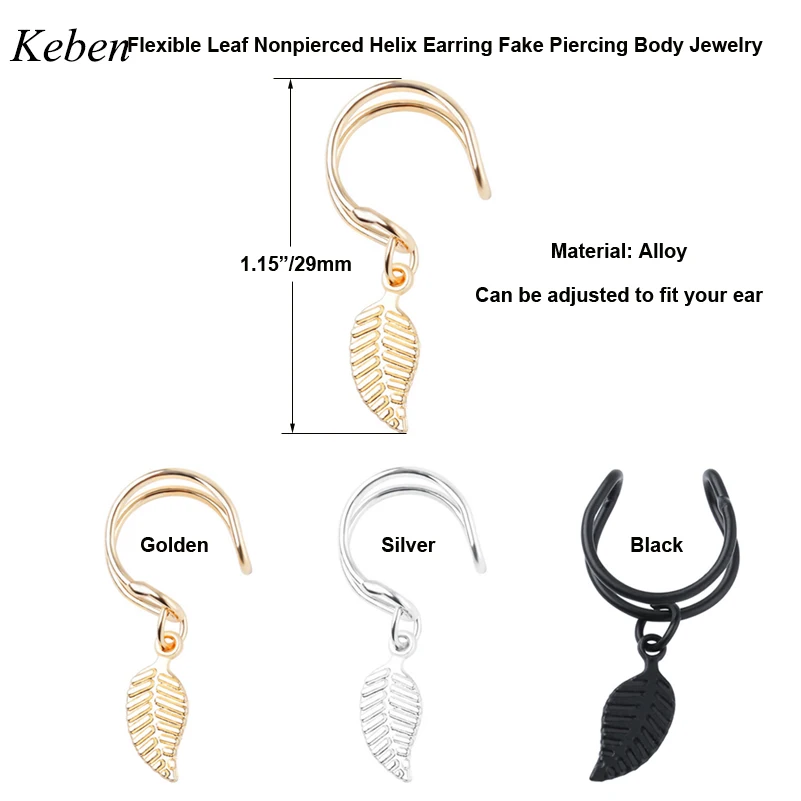 Starbeauty-2pcs-lot-Carved-Leaf-Nonpierced-Helix-Piercing-Tragus-Piercing-Fake-Piercing-Ear-Cuff-Clip-on (1)